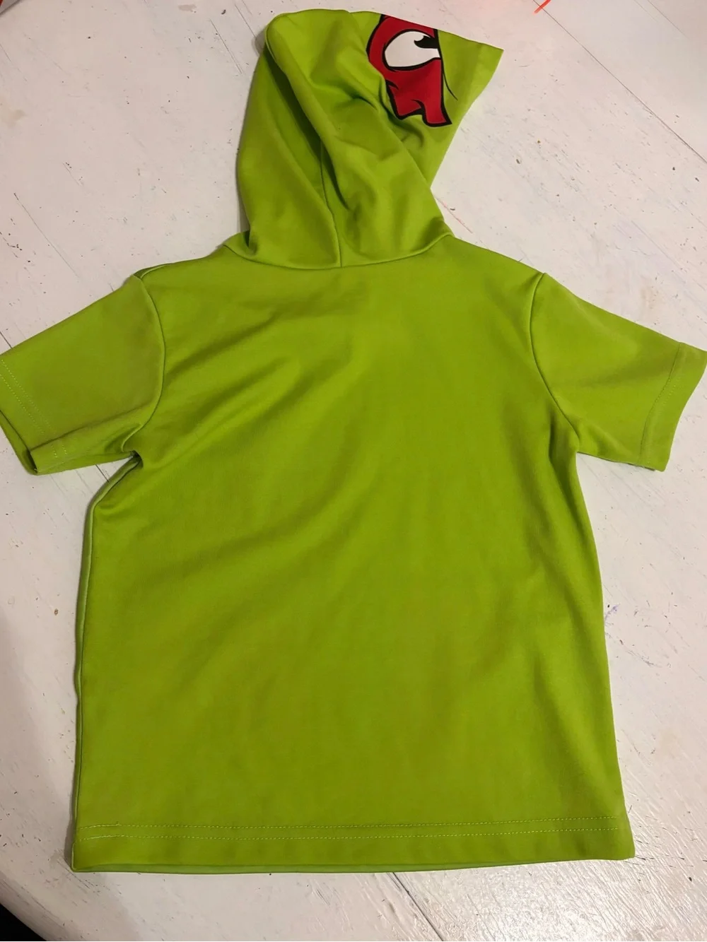 Teenage Mutant Ninja Turtles Green Raphael Hooded Kids Costume Shirt